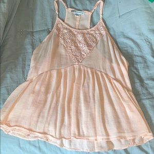 Razor back embroidered tank